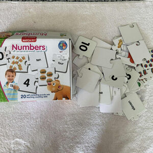 Kids The Learning Journey Numbers Puzzle Set White/Green Size 3-6 Years